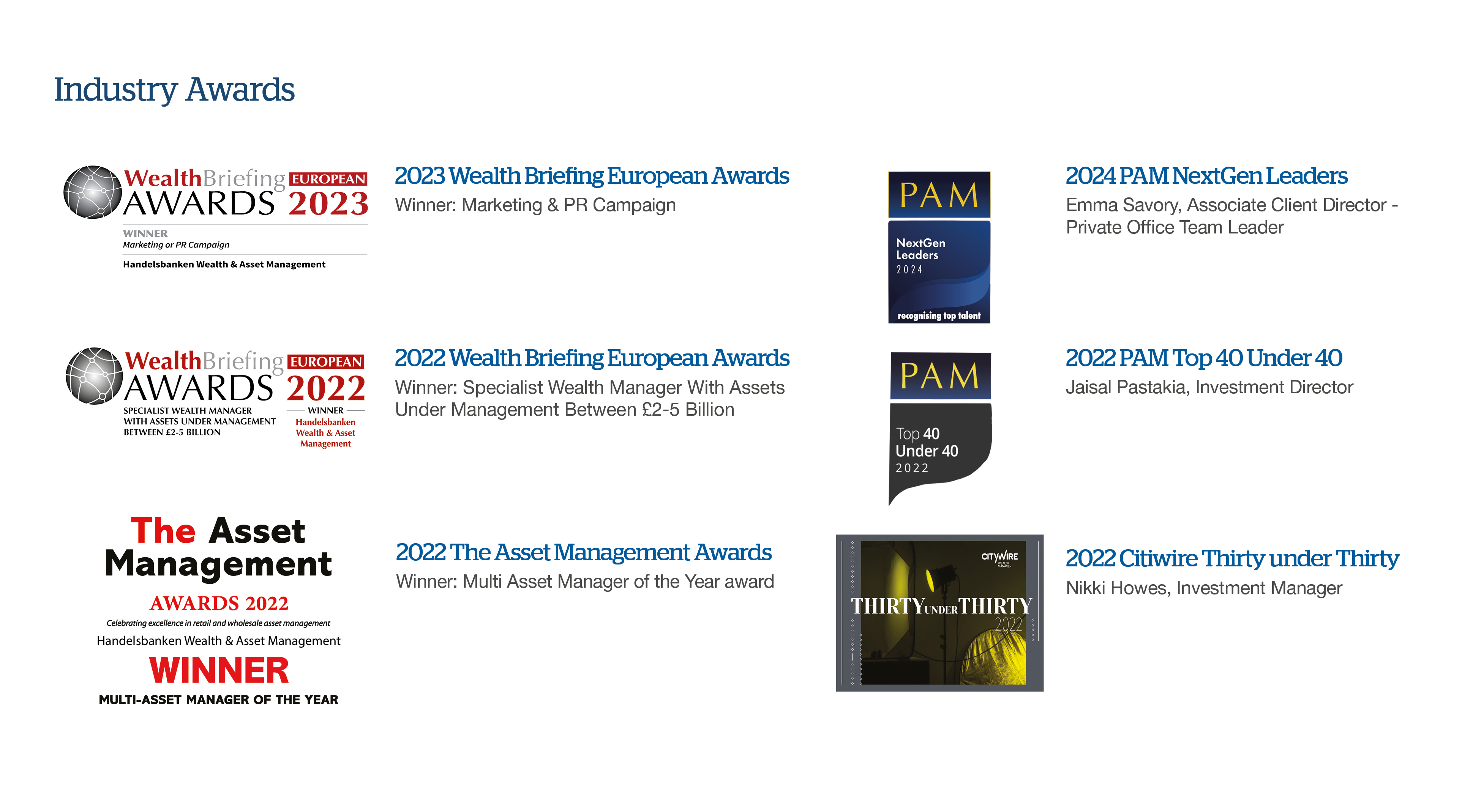 Awards June 24